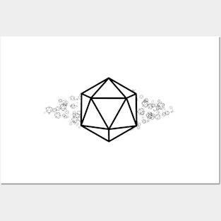 D20 Scattered Posters and Art